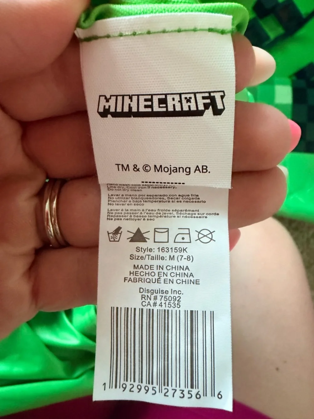 Minecraft Creeper Costume - Picture 3 of 3